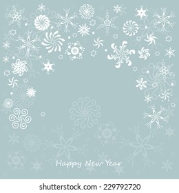 Winter Background With Snowflakes