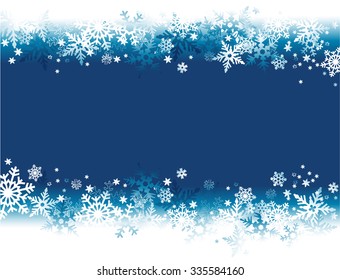 Winter background with snowflakes