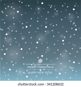 Winter background with snowflakes
