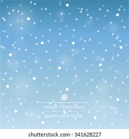 Winter background with snowflakes