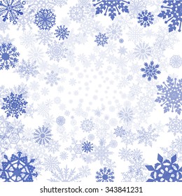  winter background with snowflakes art snow vector
