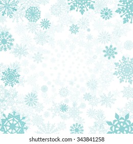  winter background with snowflakes art snow vector