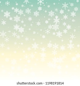 Winter background with snowflakes. Christmas holiday decoration.