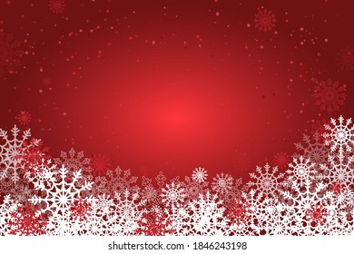 Winter background with snowflakes for Christmas and New Year design
