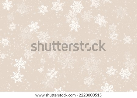 winter background, snowflakes of different shapes, snowdrifts. Winter landscape with falling Christmas shining beautiful snow. vector. new year abstract