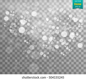 Winter background with snowflakes, eps 10