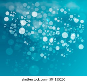 Winter background with snowflakes, eps 10