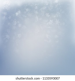 Winter background with snowflakes. Holiday merry Christmas and happy New Year design. EPS 10