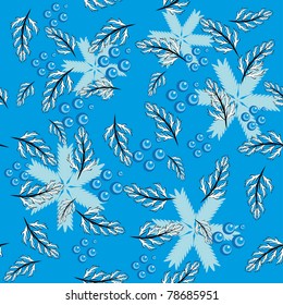 winter background with snowflakes. illustration