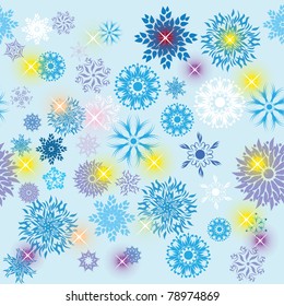 winter background with snowflakes. illustration
