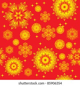winter background with snowflakes. illustration