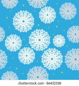 winter background with snowflakes. illustration