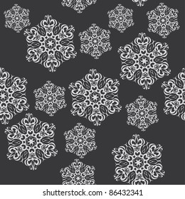 winter background with snowflakes. illustration