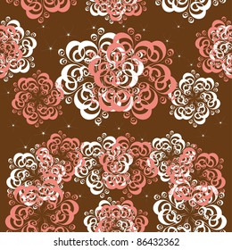 winter background with snowflakes. illustration