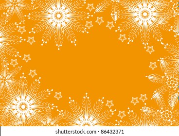 winter background with snowflakes. illustration