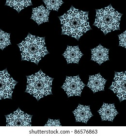 winter background with snowflakes. illustration