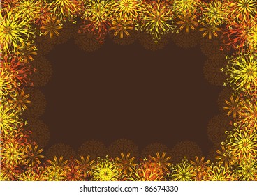winter background with snowflakes. illustration