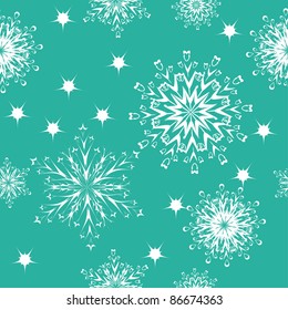 winter background with snowflakes. illustration