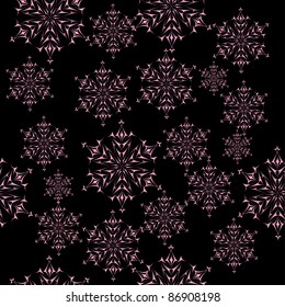 winter background with snowflakes. illustration