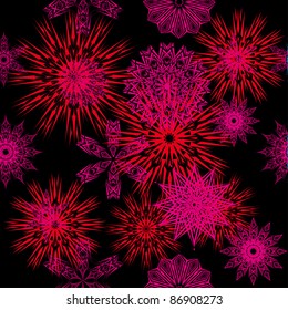 winter background with snowflakes. illustration