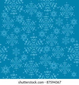 winter background with snowflakes. illustration