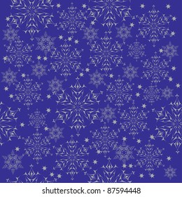 winter background with snowflakes. illustration