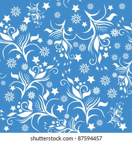 winter background with snowflakes. illustration