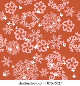 winter background with snowflakes. illustration