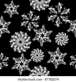 winter background with snowflakes. illustration