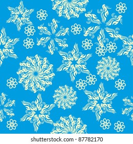 winter background with snowflakes. illustration