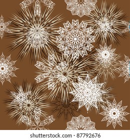 winter background with snowflakes. illustration