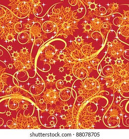 winter background with snowflakes. illustration