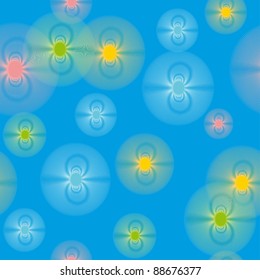 winter background with snowflakes. illustration