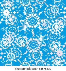 winter background with snowflakes. illustration