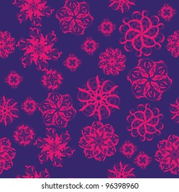 winter background with snowflakes. illustration
