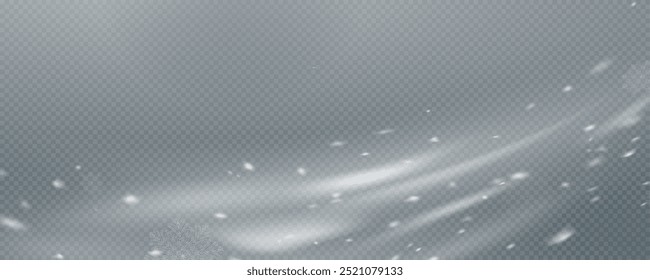 Winter background, snowflakes on a beautiful background, Christmas background for cards, snowfall. Snowy nature landscape, winter dust png.