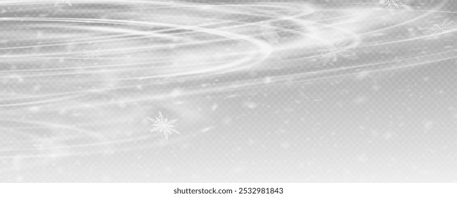 Fondo de invierno, copos de nieve sobre un hermoso fondo, fondo de Navidades para tarjetas, nevada. Paisaje de la naturaleza nevada, polvo de invierno png. Ventisca, viento, huracán, ventisca.
