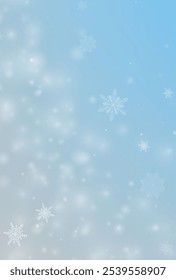 Winter background, snowflakes on a beautiful background, Christmas background for cards, snowfall. Snowy nature landscape, winter dust png.