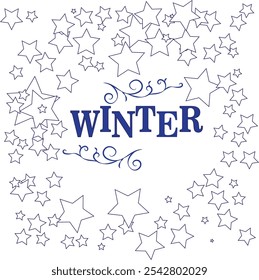 Winter background, snowflakes on a beautiful background, Christmas background for cards, snowfall. Snowy nature landscape, winter dust png.
