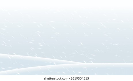 Winter background, snowflakes on a beautiful background, Christmas background for cards, snowfall. Snowy nature landscape