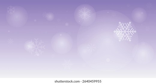 Winter background, snowflakes on a beautiful background, Christmas background for cards, snowfall. Snowy nature landscape, winter 