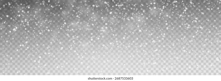 Winter background, snowflakes on a beautiful background, Christmas background for cards, snowfall. Snowy nature landscape, winter dust png.