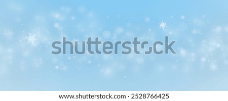 Winter background, snowflakes on a beautiful background, Christmas background for cards, snowfall. Snowy nature landscape, winter dust png.