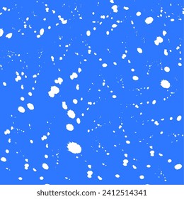 winter background of snowflakes on a blue background.