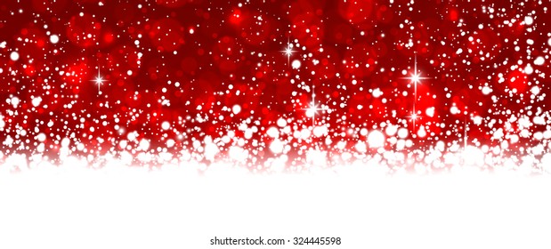 
Winter background with snowflakes and place for text. Christmas red defocused illustration. Eps10 vector. 