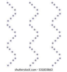 Winter background with snowflakes. Simple seamless order background of snowflake vector
