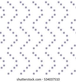 Winter background with snowflakes. Simple seamless order background of snowflake vector