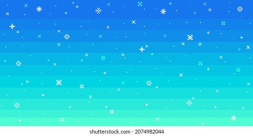 Winter background with snowflakes. Snowy Christmas backdrop. Vector illustration.