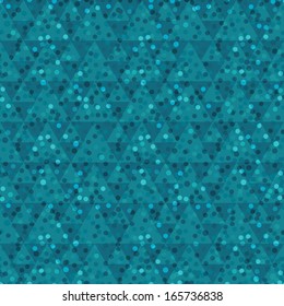Winter background. Snowflakes and stars on a dark background.. Vector illustration.