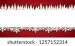 Winter background, snowflakes and trees, vector illustration, EPS10